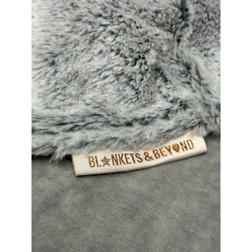 NuNu Blankets & Beyond Elephant Security Blanket Gray Plush Faux‎ Fur Lovey NWT